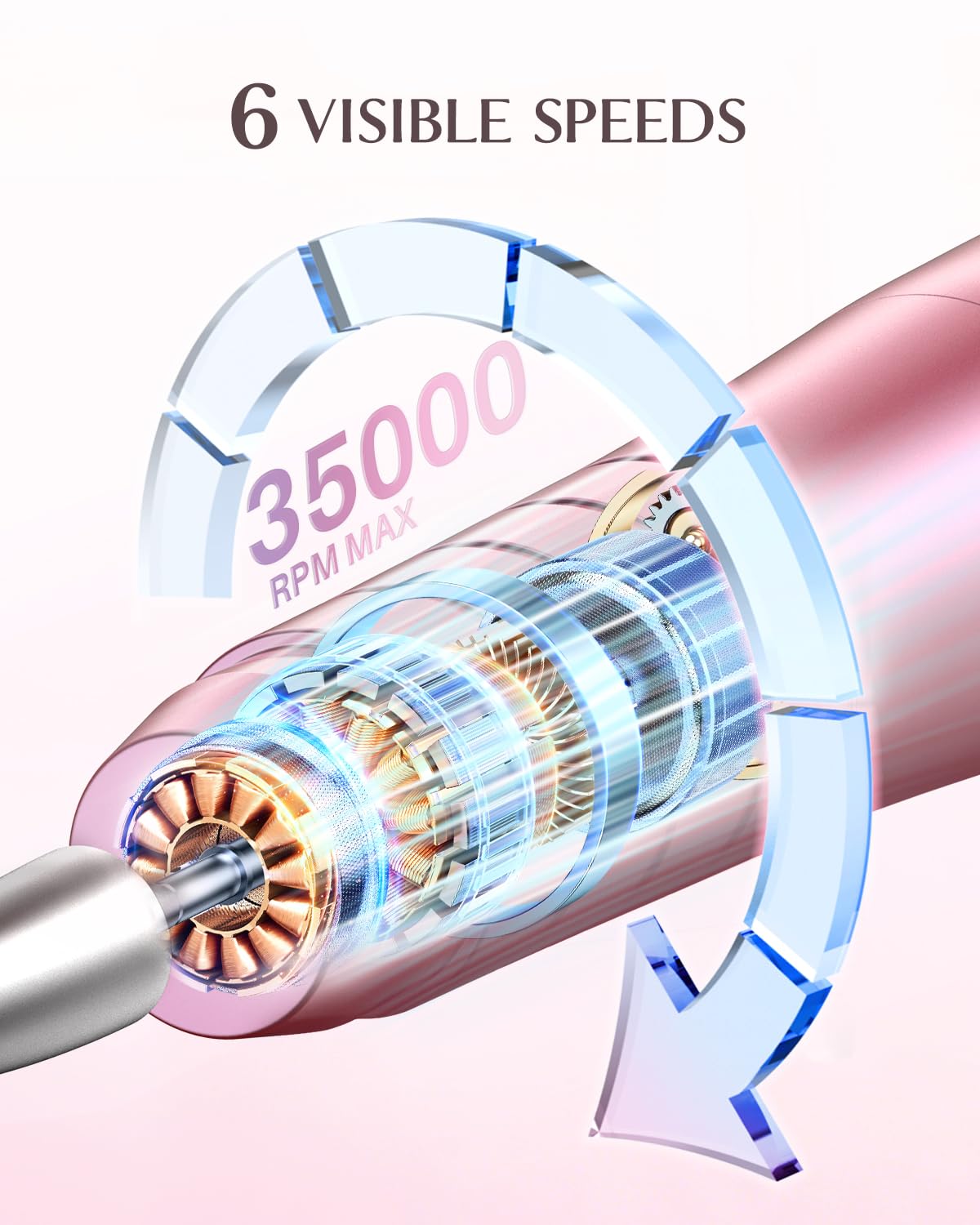Jorest nail drill kit with user manual and artificial nail tips