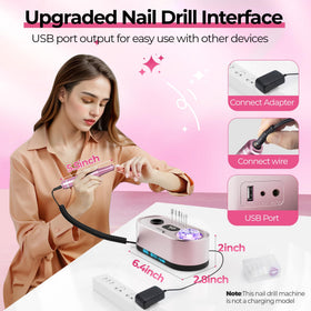 JOSGLOI Nail Drill E-File compact design for easy storage