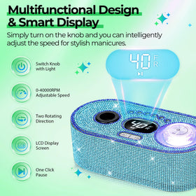 JOSGLOI nail drill with USB port for charging