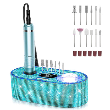 JOSGLOI Professional Nail Drill E-File front view with display