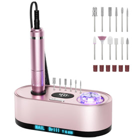 JOSGLOI Professional Nail Drill E-File front view with display