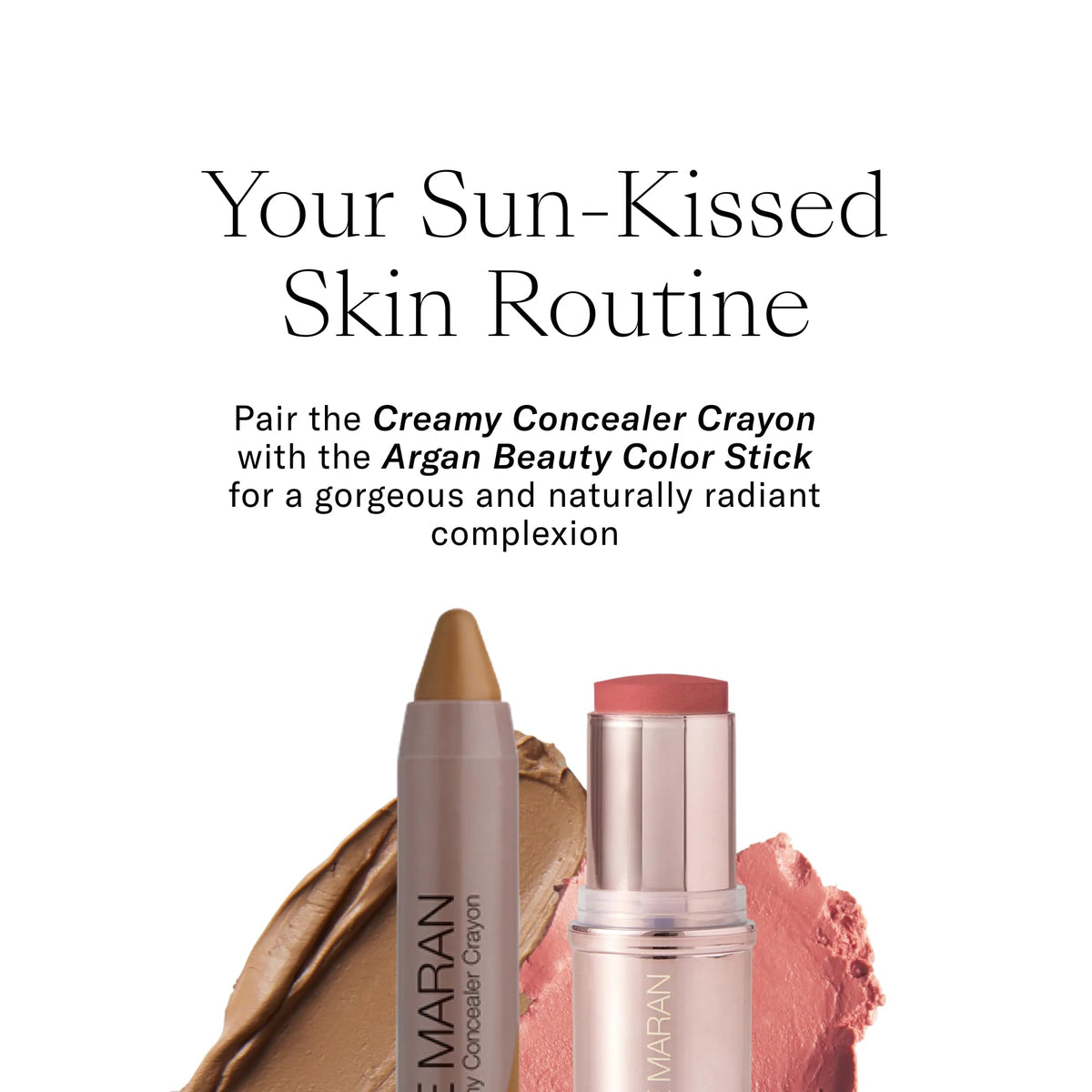 Josie Maran Argan Cream Concealer Crayon Dark 1 lifestyle scene