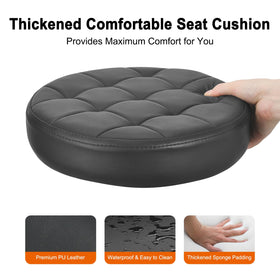 JOSTZHXIN Low Height Roller Stool side view showing height adjustment