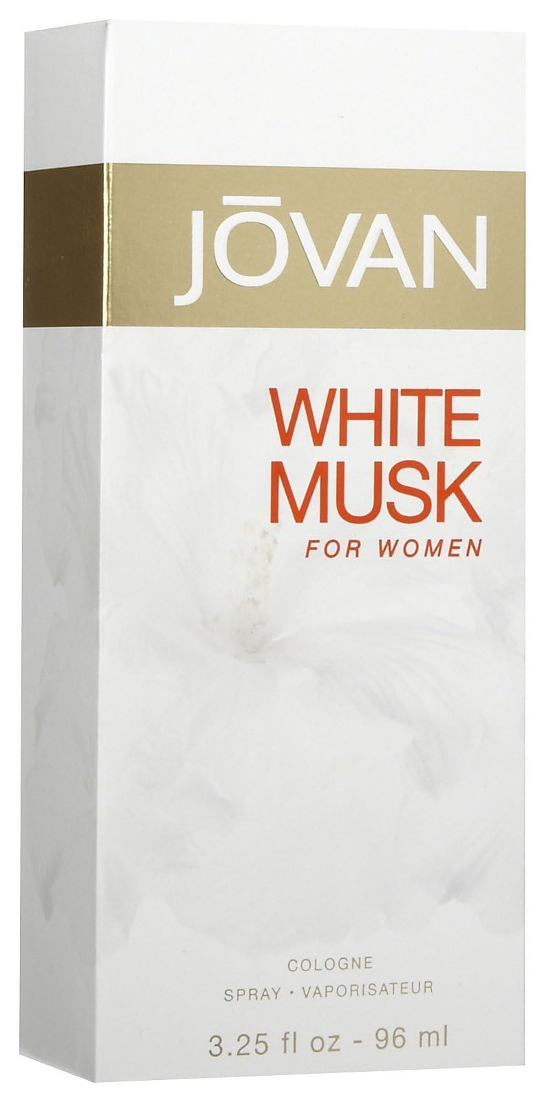 Jovan White Musk Cologne Spray 3.25 oz bottle side view