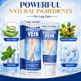 JOYAONE Varicose Veins Cream 150g on a table with flowers