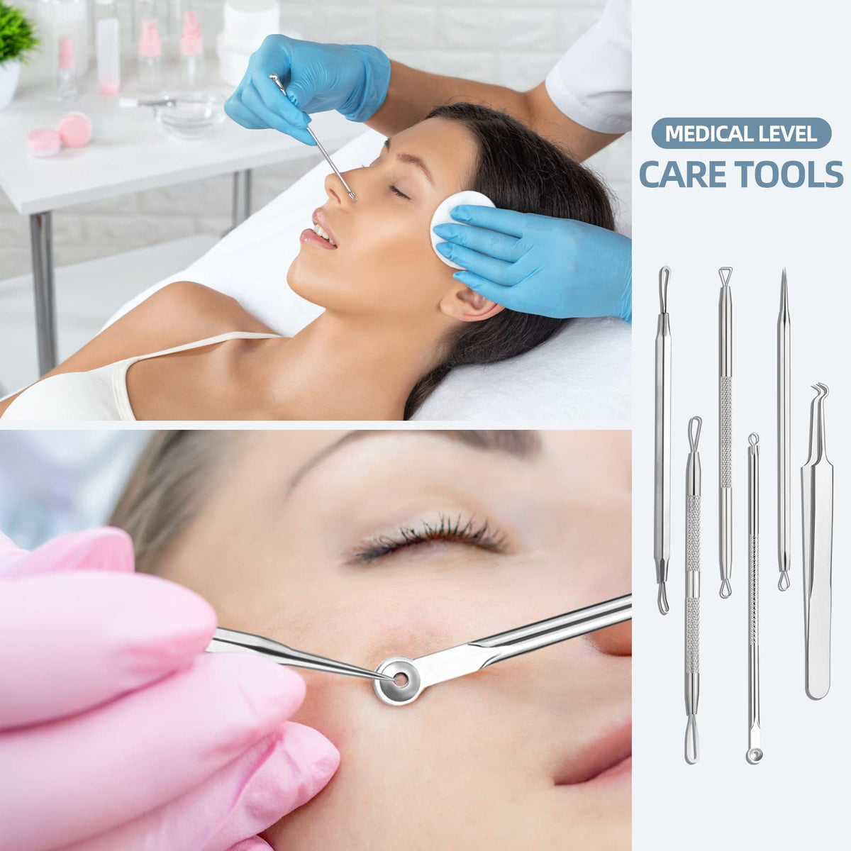 JPNK blackhead extractor tool with anti-slip handle