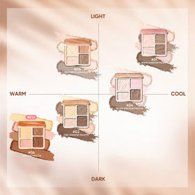 JUDYDOLL Contour Palette alongside makeup brushes