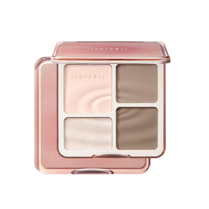 JUDYDOLL Contour Palette front view showing 4 colours