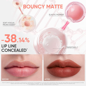 JUDYDOLL Cushion Matte Lip Cream Dusty Fig applicator close-up