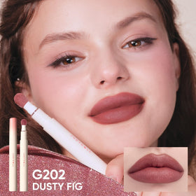 JUDYDOLL Cushion Matte Lip Cream Dusty Fig swatch on skin