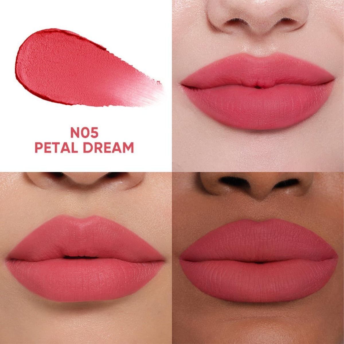 JUDYDOLL Cushion Matte Lip Cream N05 Petal Dream packaging