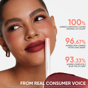 JUDYDOLL Cushion Matte Lip Cream N05 Petal Dream texture close-up