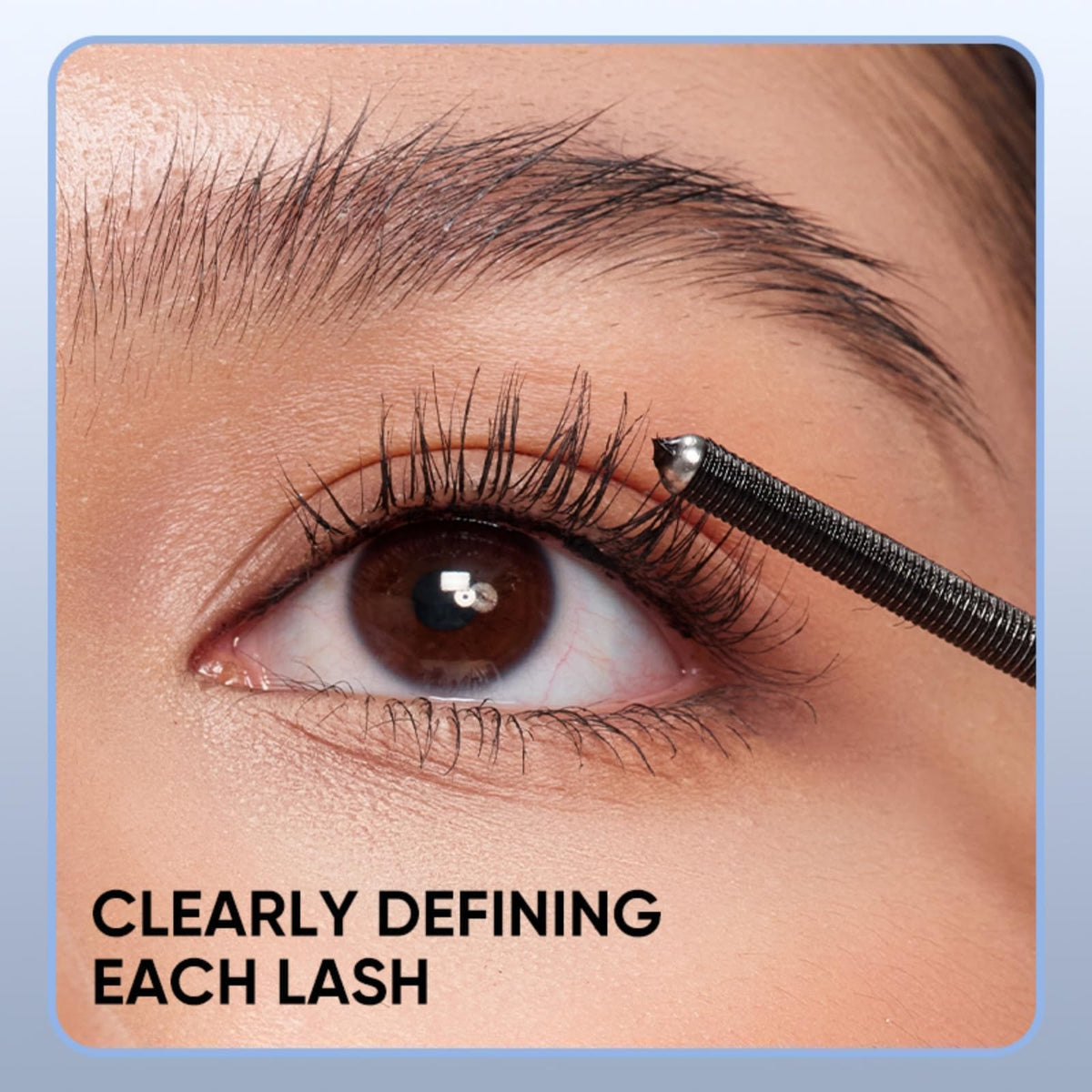 JUDYDOLL Waterproof Mascara 3D Curling Black application on lashes