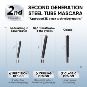 JUDYDOLL Waterproof Mascara 6° Curling Black with makeup remover