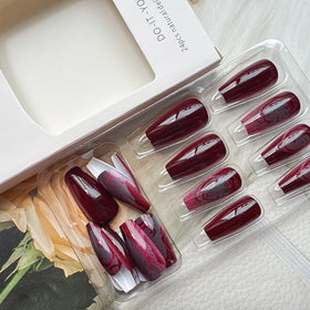juggssa medium press on nails showcasing realistic texture