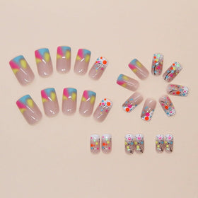 juggssa Medium Press on Nails showing glossy finish and natural look