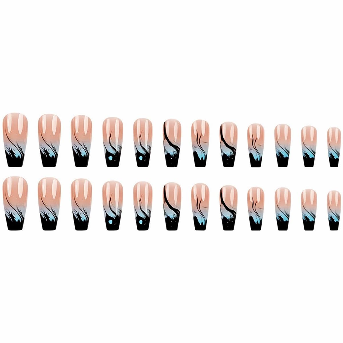 juggssa Press on Nails application process with wooden stick