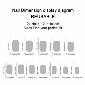 juggssa press on nails kit with nail file and glue stickers