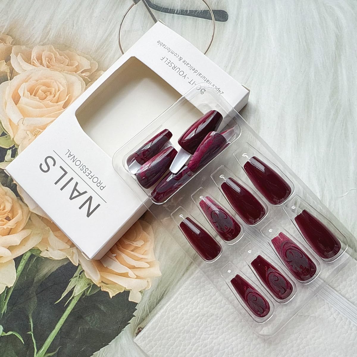 juggssa press on nails kit with wooden stick and nail file