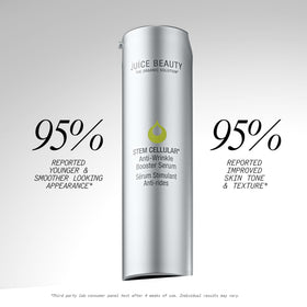 Juice Beauty Stem Cellular Anti-Wrinkle support Serum application on skin