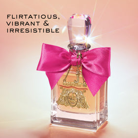 Juicy Couture fragrances displayed on a vanity