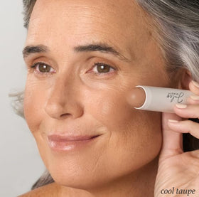Julep Bronzer & Contour Stick Cool Taupe on makeup table