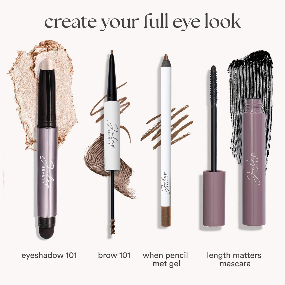 Julep Eyeshadow 101 Crème-to-Powder Stick Lavender Matte with other makeup products