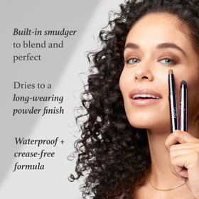 Julep Eyeshadow Stick Duo and Eyeliner Set on vanity