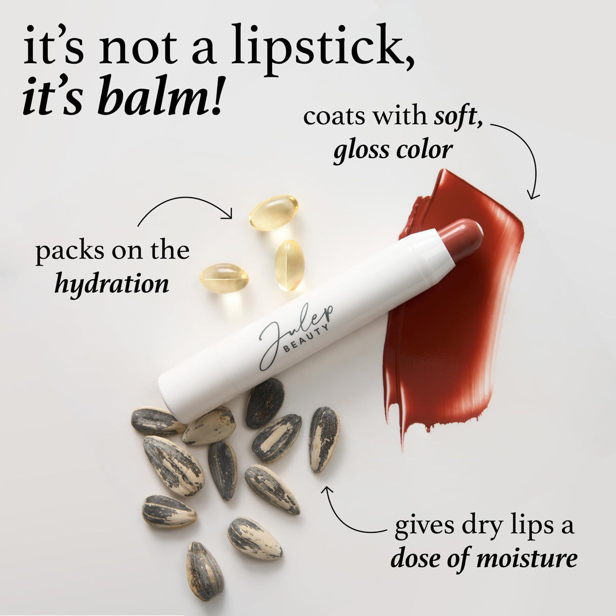 Julep It’s Balm Moisturizing Lip Color lifestyle shot