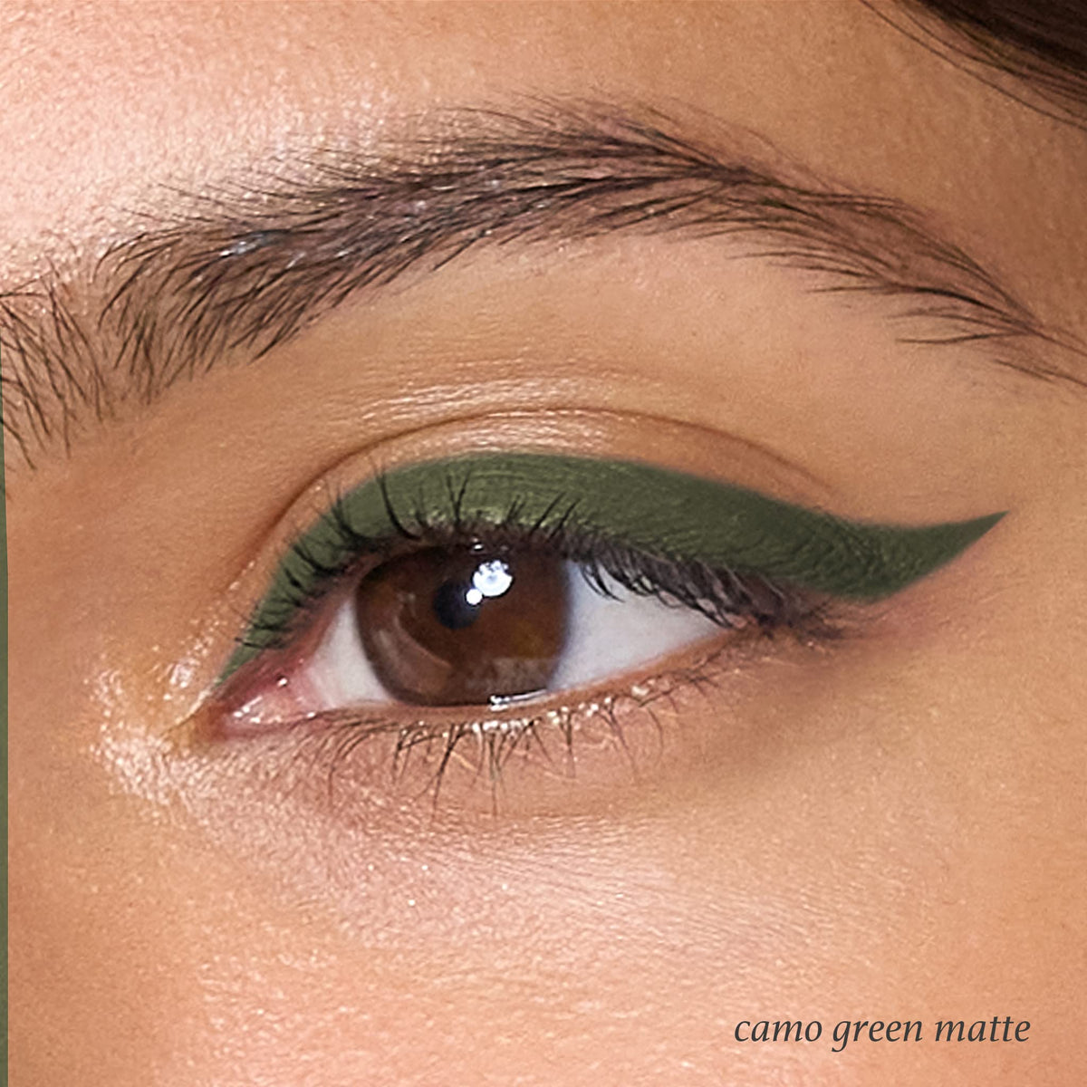 Julep When Pencil Met Gel All-Day Eyeliner Camo Green Matte side view