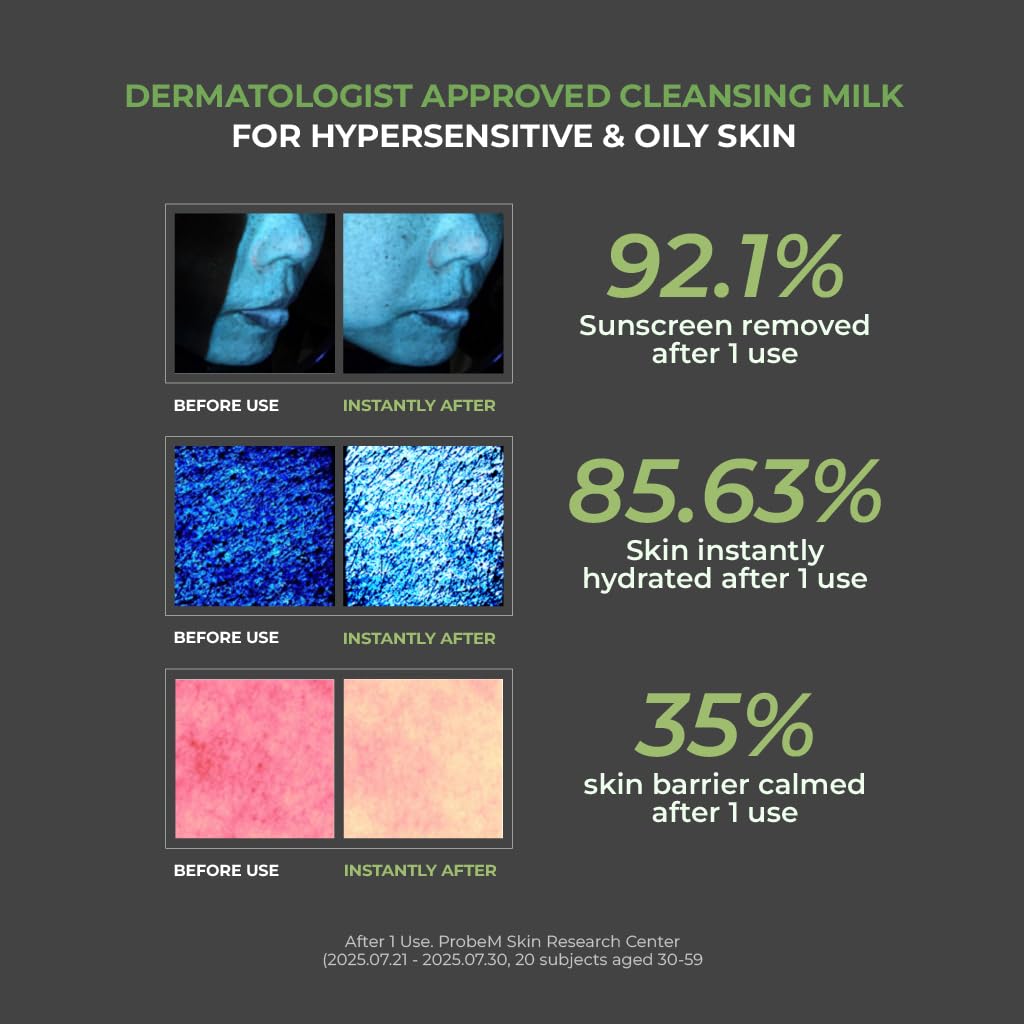 JUMISO Ceramide Cleansing Milk in bathroom setting