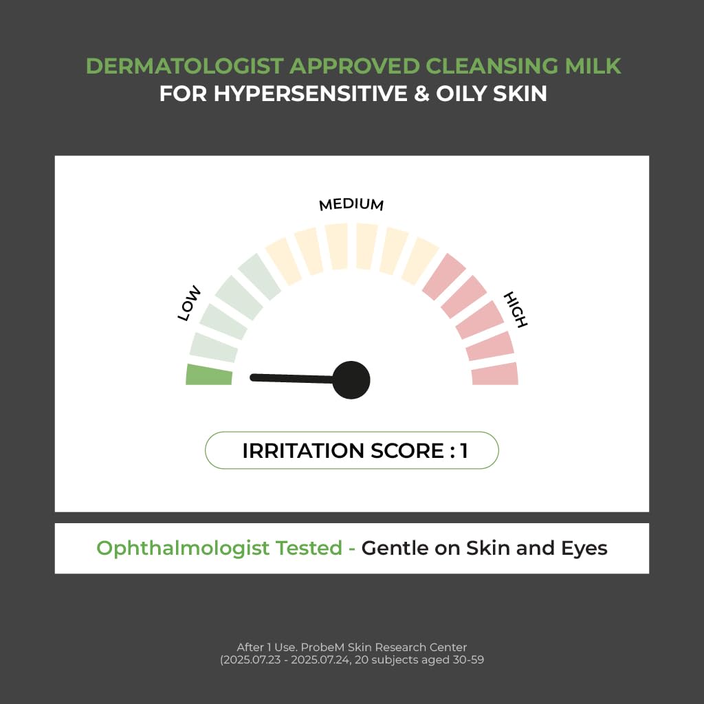 JUMISO Ceramide Cleansing Milk with ingredients display