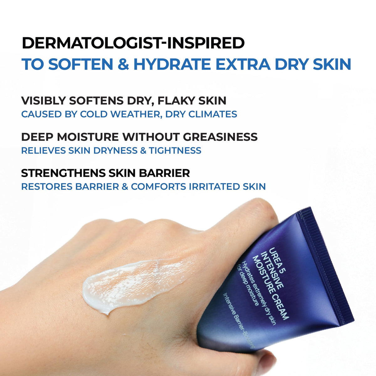JUMISO Urea 5% Face Cream texture on hand
