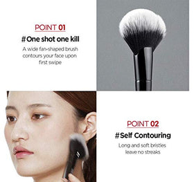 JUNG SAEM MOOL Contour Brush in use on model's face