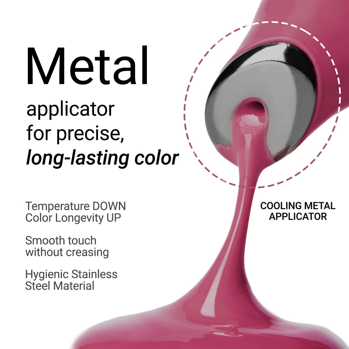 JUNG SAEM MOOL LIP-PRESSION Metal Serum Gloss Berry Moon swatch on skin