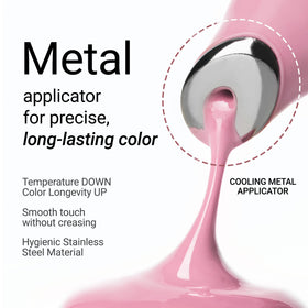 JUNG SAEM MOOL LIP-PRESSION Metal Serum Gloss Mermaid Dew swatch on skin