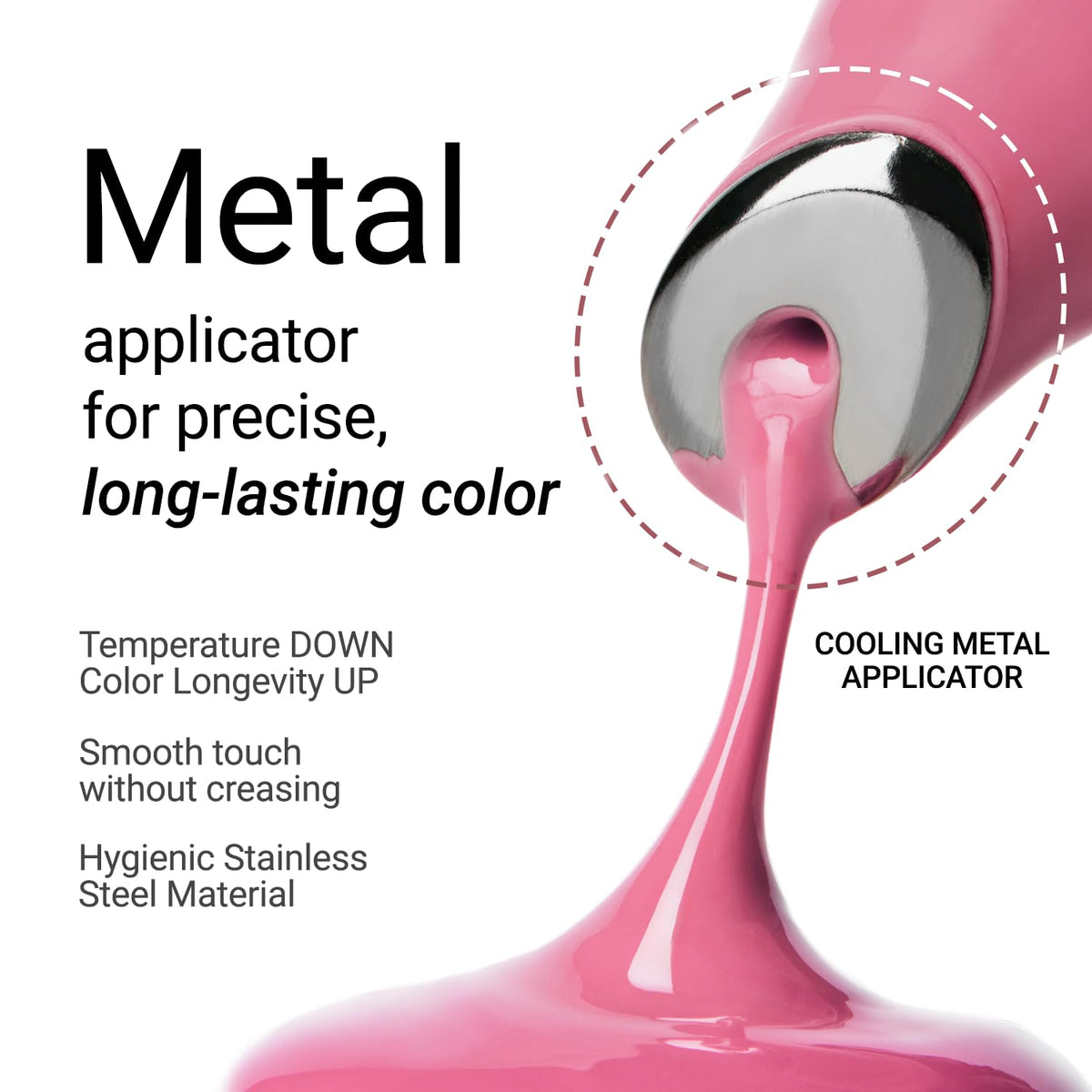 JUNG SAEM MOOL LIP-PRESSION Metal Serum Gloss nude shade swatch