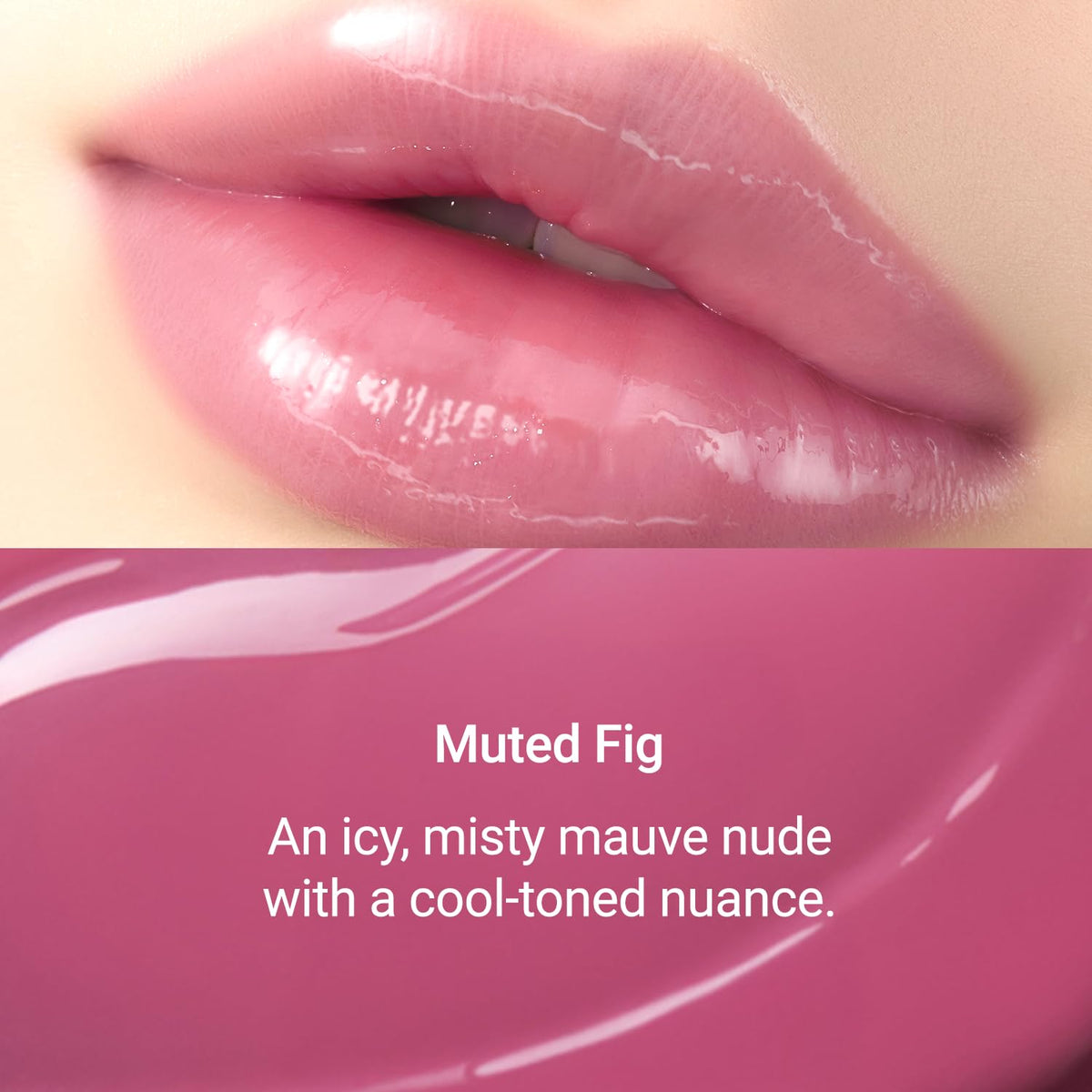 JUNG SAEM MOOL LIP-PRESSION Metal Serum Gloss swatch on skin