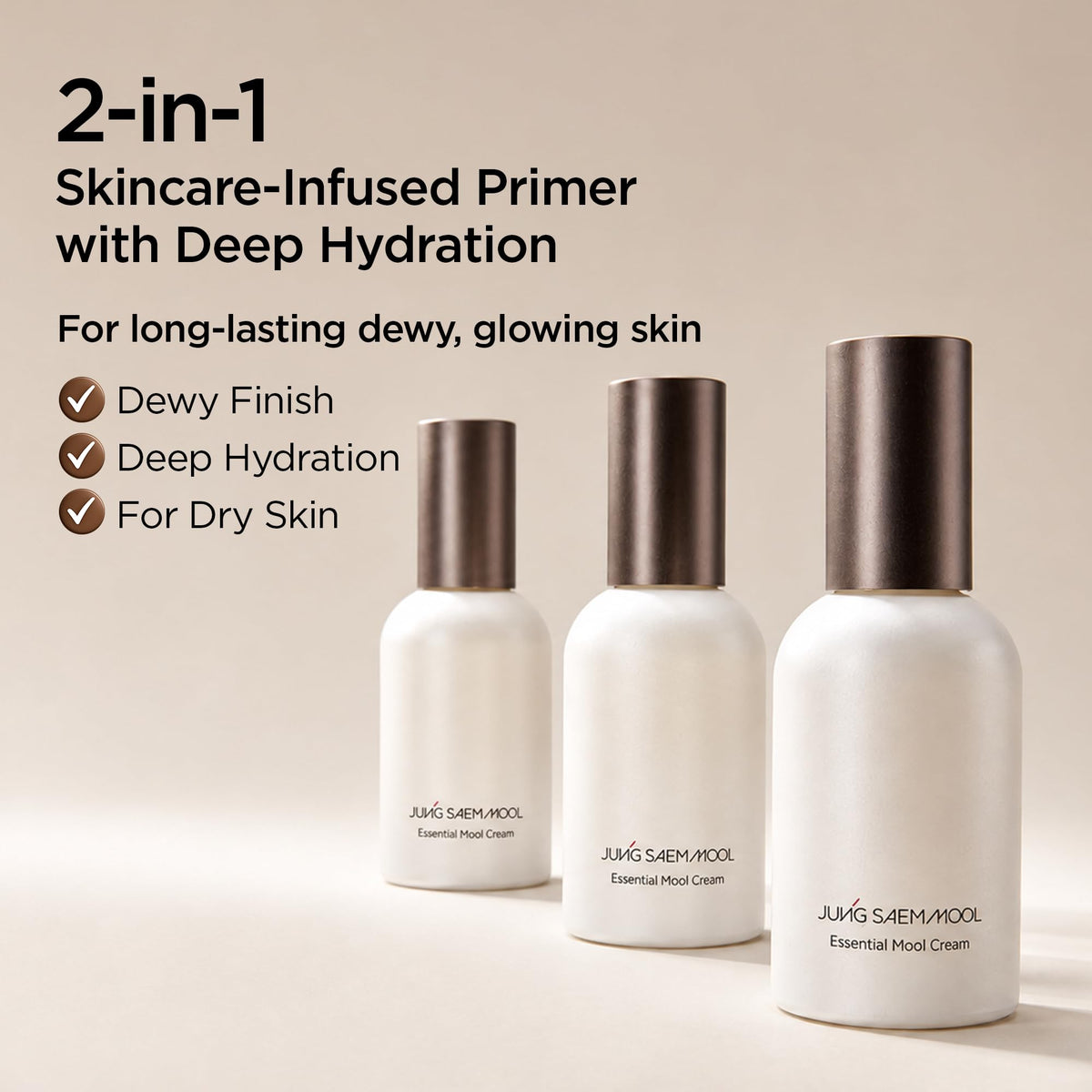 JUNG SAEM MOOL Mool Cream application on skin