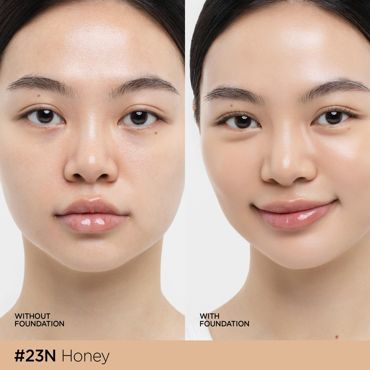 JUNG SAEM MOOL Skin Nuder Cushion 23N Honey side view