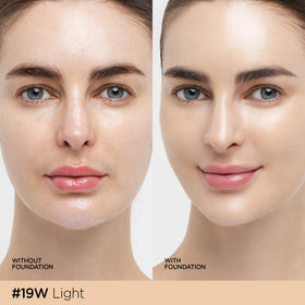 JUNG SAEM MOOL Skin Nuder Cushion Foundation open with puff