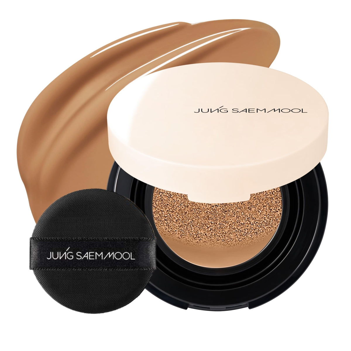 JUNG SAEM MOOL Skin Nuder Cushion front view in 30C Cinnamon