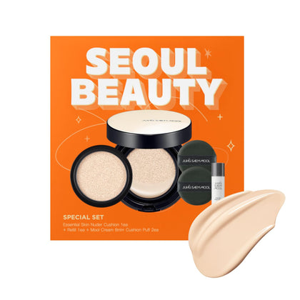 JUNG SAEM MOOL Skin Nuder Cushion Gift Set including foundation and cream