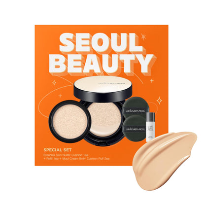 JUNG SAEM MOOL Skin Nuder Cushion Gift Set packaging front view