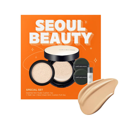 JUNG SAEM MOOL Skin Nuder Cushion Gift Set packaging front view