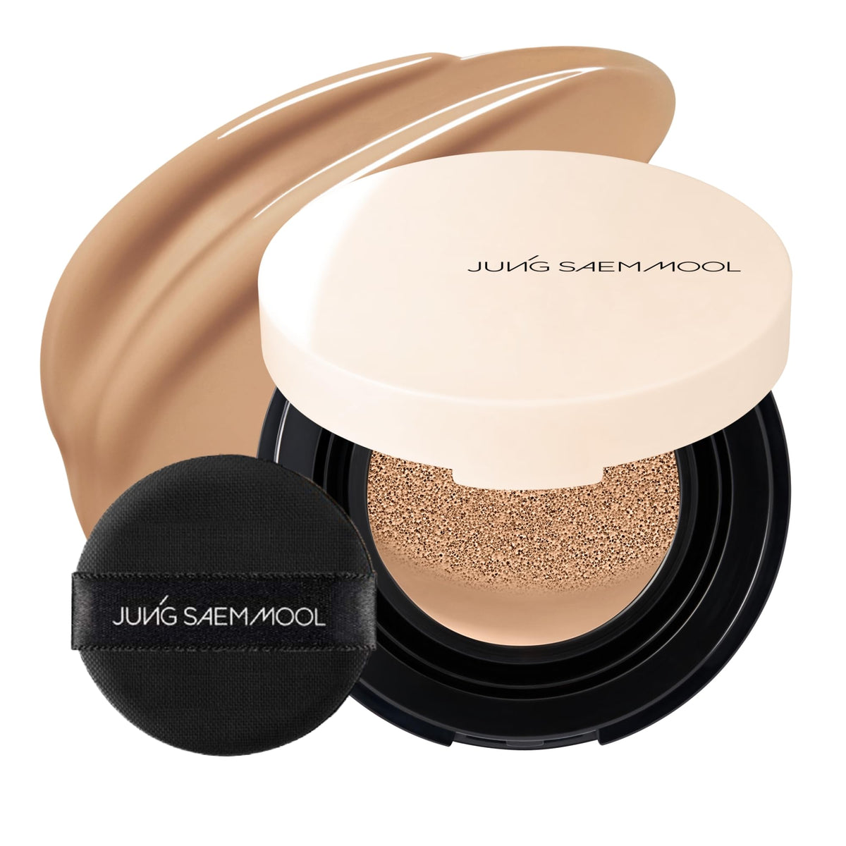 JUNG SAEM MOOL Skin Nuder Cushion Mini Size 28N Camel front view