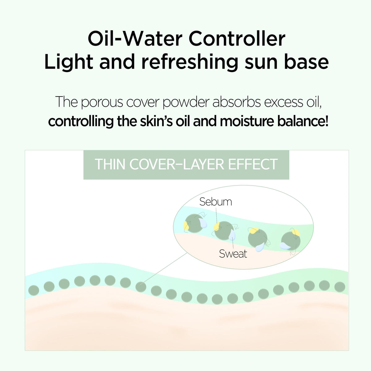 JUNG SAEM MOOL Skin Setting Tone Correcting Base application on skin