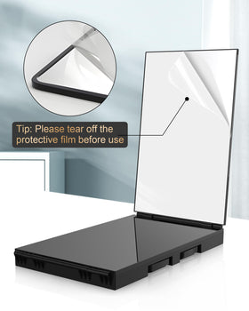 JUSRON Hair Cutting Mirror packaging with protective film