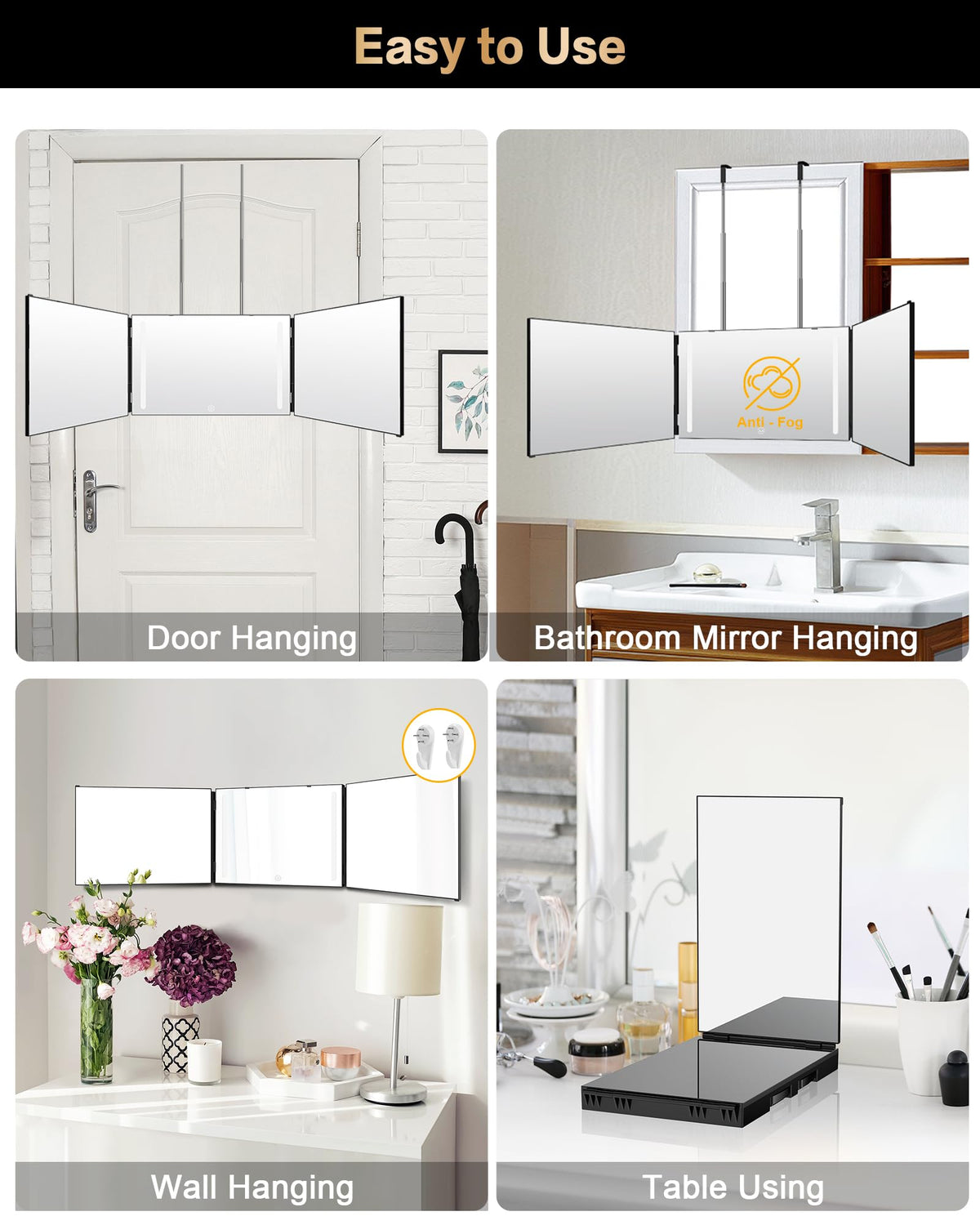 JUSRON Self Hair Cutting Mirror packaging