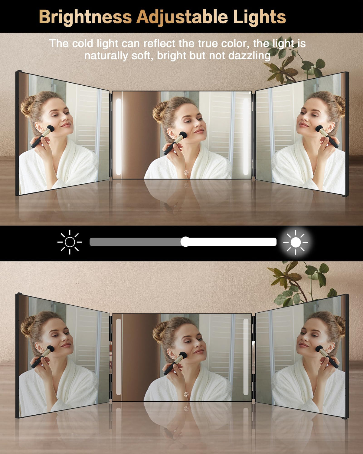 JUSRON Self Hair Cutting Mirror with protective film